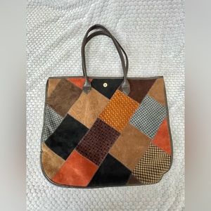 Vintage patchwork tote